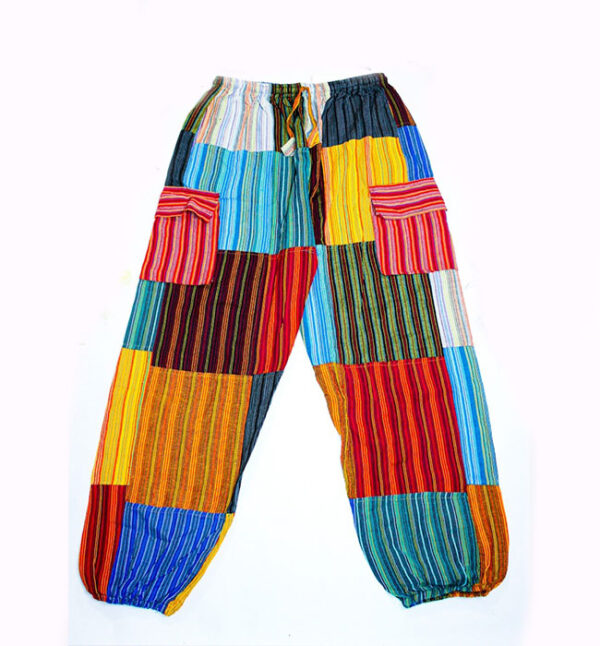 Gheri Cotton Summer Casual Patchwork Trouser