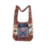 Hand Print and Embroidery Print Bohemian Hippie Bag