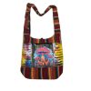 Hand Print and Embroidery Print Bohemian Hippie Bag