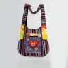 Hand Print and Embroidery Print Bohemian Hippie Bag