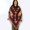 Handcrafted Himalayan Boho 100% Wool Poncho – Winter Essential