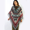 Handcrafted Himalayan Boho 100% Wool Poncho – Winter Essential
