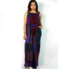 hippie handmade Patchwork wide-leg jumpsuit