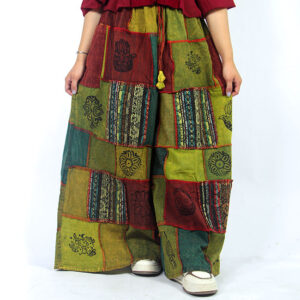 ippie Handmade Patchwork Palazzo Pants – Unisex Wide Leg