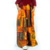 ne-of-a-kind Hippie Handmade Patchwork Palazzo Pants. Each pair is individually crafted using colorful, upcycled fabric patches—making every piece totally unique.