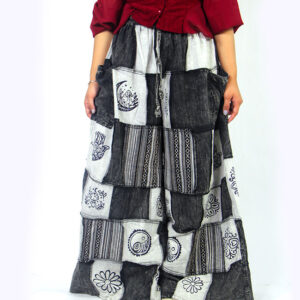 Hippie Boho Summer Festival Pants, Retro Style Handmade Pants