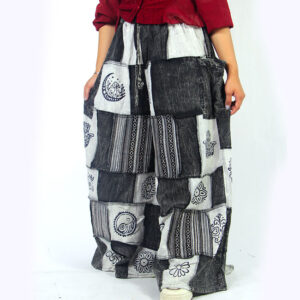 Hippie Boho Summer Festival Pants, Retro Style Handmade Pants