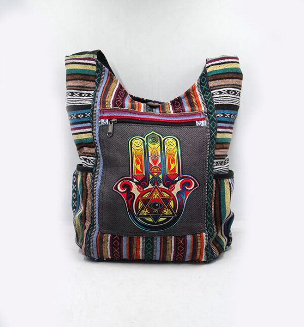 Hippy Handmade Side Crossbody Shoulder Bag | Bohemian Mens Womens Travel gypsy banjara Tote Handbag