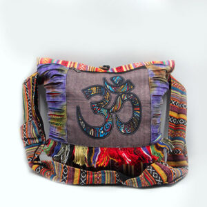 Hippie Handmade Fairtrade Om Print Boho Shoulder Bag