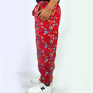 Handmade Hippie Eco-Friendly Mushroom Print Trousers Made in Nepal
