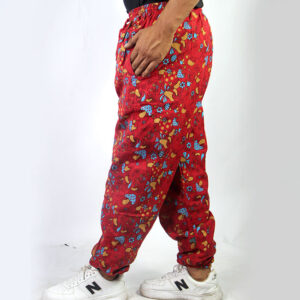 Handmade Hippie Eco-Friendly Mushroom Print Trousers Made in Nepal