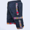 Bohemian Handmade Cotton Unisex Elastic Cargo Shorts: Made in Nepal