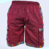 Bohemian Handmade Cotton Unisex Elastic Cargo Shorts: Made in Nepal