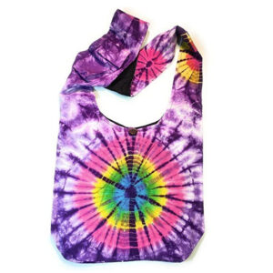 Retro Tie-Dye Shoulder Bag for Modern-Day Hippies