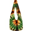 Hippie Tie-Dye Shoulder Bag – Black with Colorful Accents