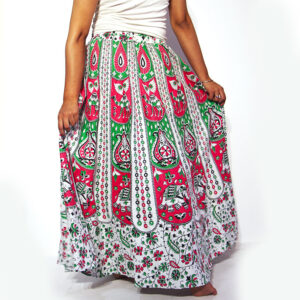 Fair Trade Batik Wrap Skirt | Sustainable Bohemian Beachwear