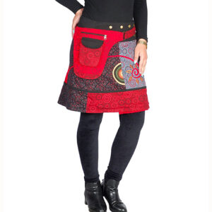 Hippie Snap Wrap Skirt – Bohemian Beachwear for Women | Fair Trade Cotton Clothing