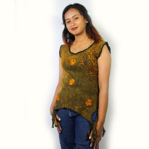 Ladies Top with Lace Design