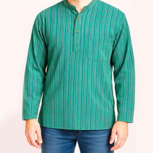 Ethically Made Collarless Yoga Top – Hippie Shirt