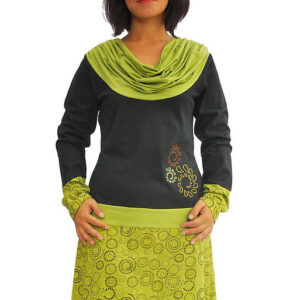 Flower Child Long Dress – Retro Boho Charm