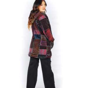 Printed Patchwork Hippie Cotton jacket