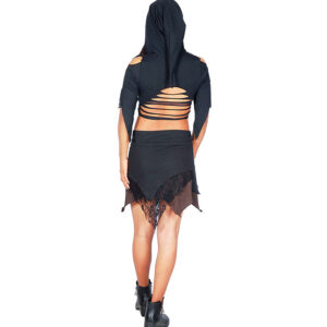 Boho Hippie Pixie Skirt – Cotton Mini with Elven Charm