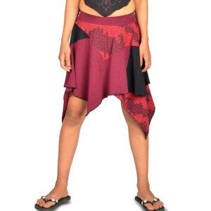 Hippie Fairy Wrap Mini Skirt – Handmade Cotton Magic