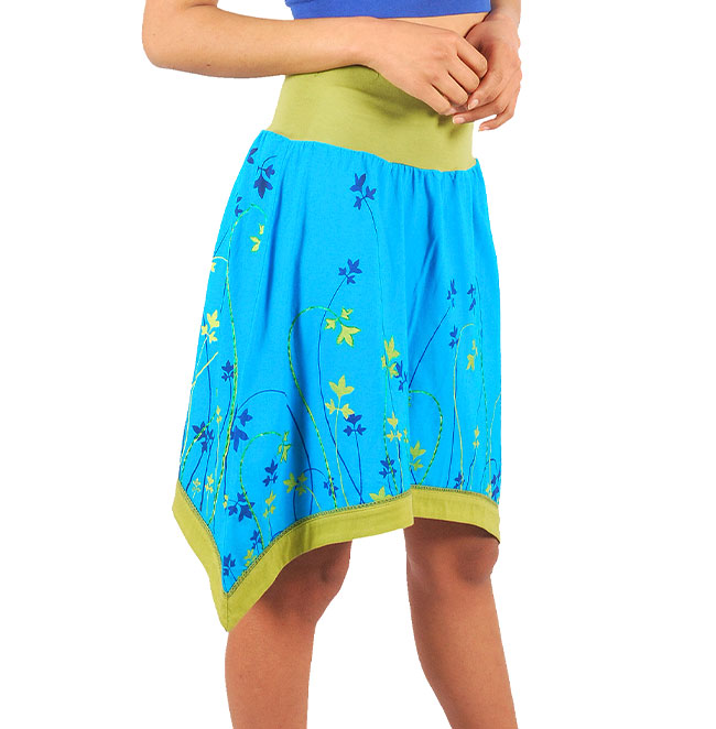 Cotton Pixie Skirt – Tribal Boho Mini for Gypsy Vibes