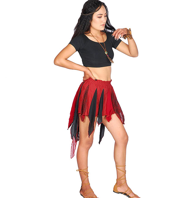 Handmade Boho Pixie Mini Skirt – Wrap Style for Festival Queens
