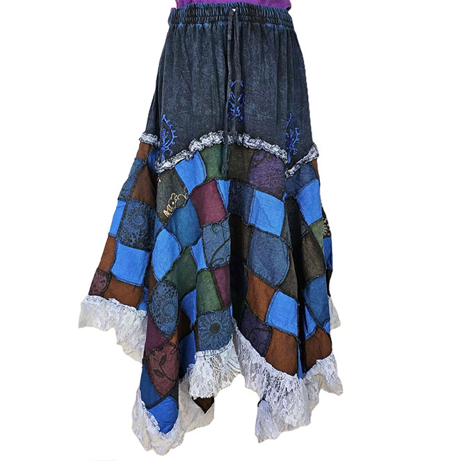 Hippie Patchwork Lace Skirt