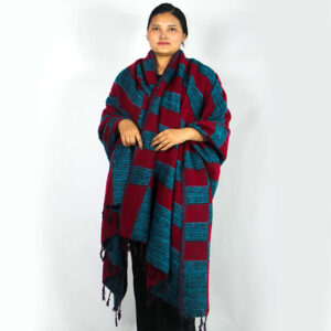 Vintage-Style Yak Wool Shawls – Ethical Winter Warmth for Hippie Shops