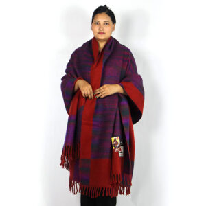 Boho Yak Wool Throw – Cozy Hippie Wrap for Winter & Gifting