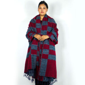 Hippie Yak Wool Shawl Blanket – Warm, Colorful & Artisan-Made