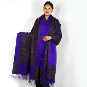 Vintage Tibetan Yak Wool Blanket – Cozy Boho Shawl