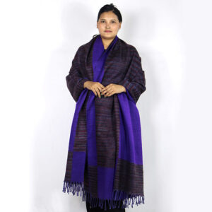 Vintage Tibetan Yak Wool Blanket – Cozy Boho Shawl