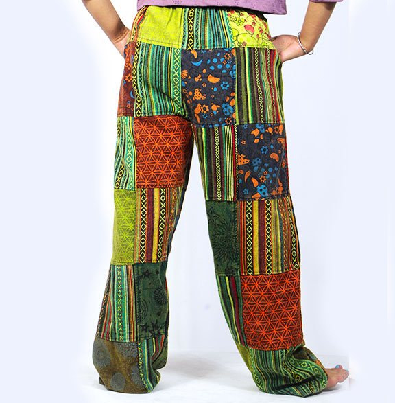 Bohemian Hippie Gheri Patchwork Pants – Festival & Yoga Wear