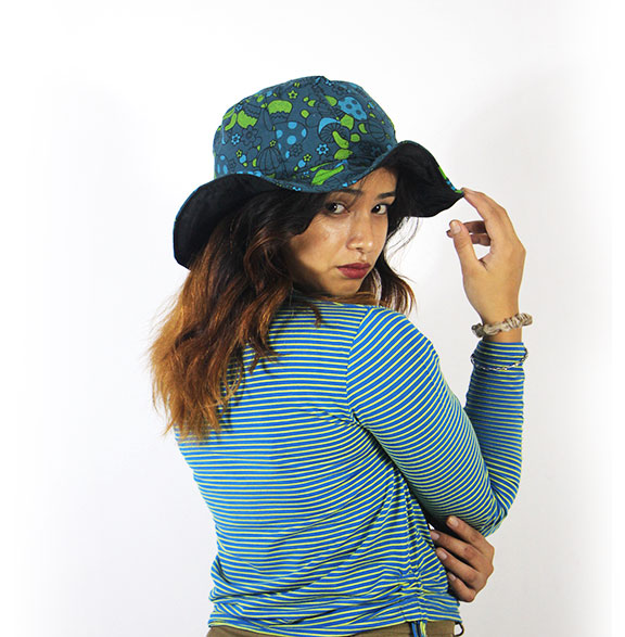 Nepal Hemp Patchwork Hat – Eco-Friendly Hippie Summer Hat
