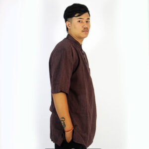 Boho Bliss: Handmade Hippie Cotton Half Shirt from Nepal