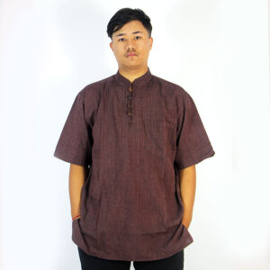 Boho Bliss: Handmade Hippie Cotton Half Shirt from Nepal