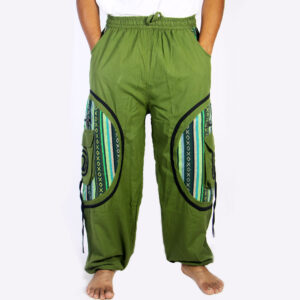 Handmade Gheri Cotton Boho Pants | Hippie Festival Trousers for Men & Women | Comfy Ethnic Wear