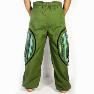 Handmade Gheri Cotton Boho Pants | Hippie Festival Trousers for Men & Women | Comfy Ethnic Wear