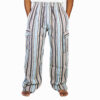 Handmade Himalayan Cotton Cargo Pants | Boho Striped Hippie Trousers | Unisex Festival & Travel Wear from Nepal