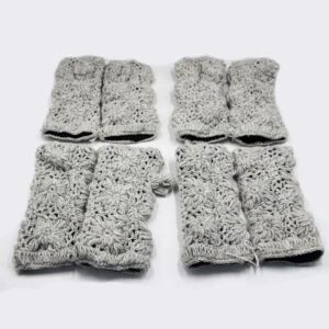 Wholesale Hand-Knitted Natural Wool Wrist Warmers | Fleece-Lined Winter Accessories