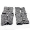 Ethical Boho Wool Wrist Warmers | Hand-Knitted Fleece-Lined Winter Gear