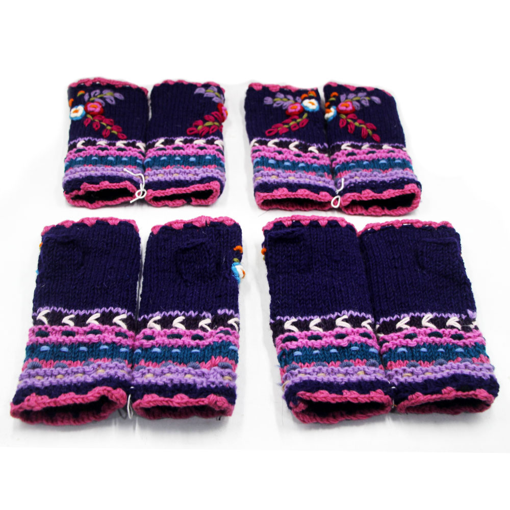 Wholesale Himalayan Wool Wrist Warmers | Handmade Fleece-Lined