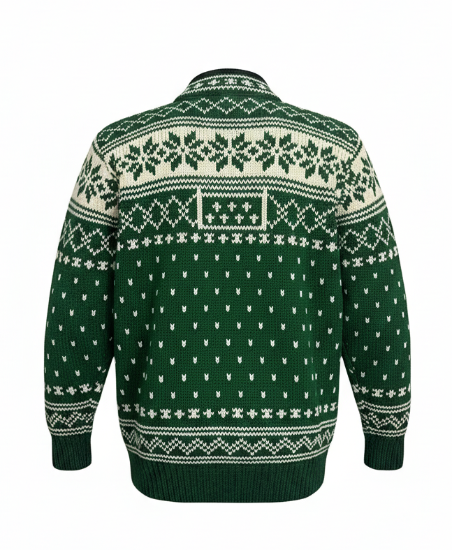 Hand-Knitted Himalayan Wool Jumper | 100% Pure Wool Nordic Pattern Sweater | Warm Winter Knitwear Wholesale