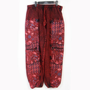 Himalayan Cotton Hippie Cargo Pants | Boho Festival Trousers for Men & Women | Nepal Handmade Wear