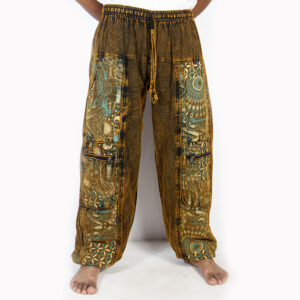 Boho Himalayan Cargo Pants | Handmade Cotton Hippie Trousers | Yoga, Travel & Festival Wear
