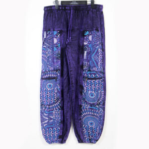Unisex Himalayan Cotton Cargo Trousers | Boho Hippie Festival Pants | Handmade Nepalese Clothing