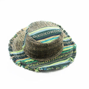 Green Patchwork Hemp Hat Wholesale